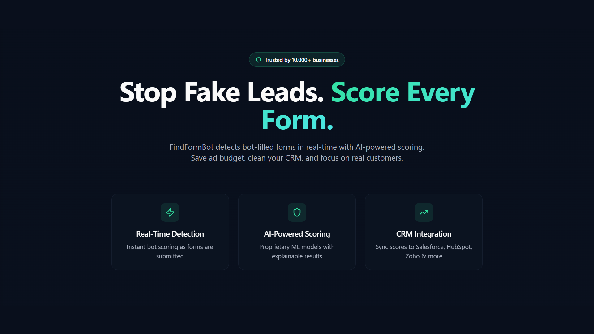 FindFormBot - Detect Bots. Protect Leads.
